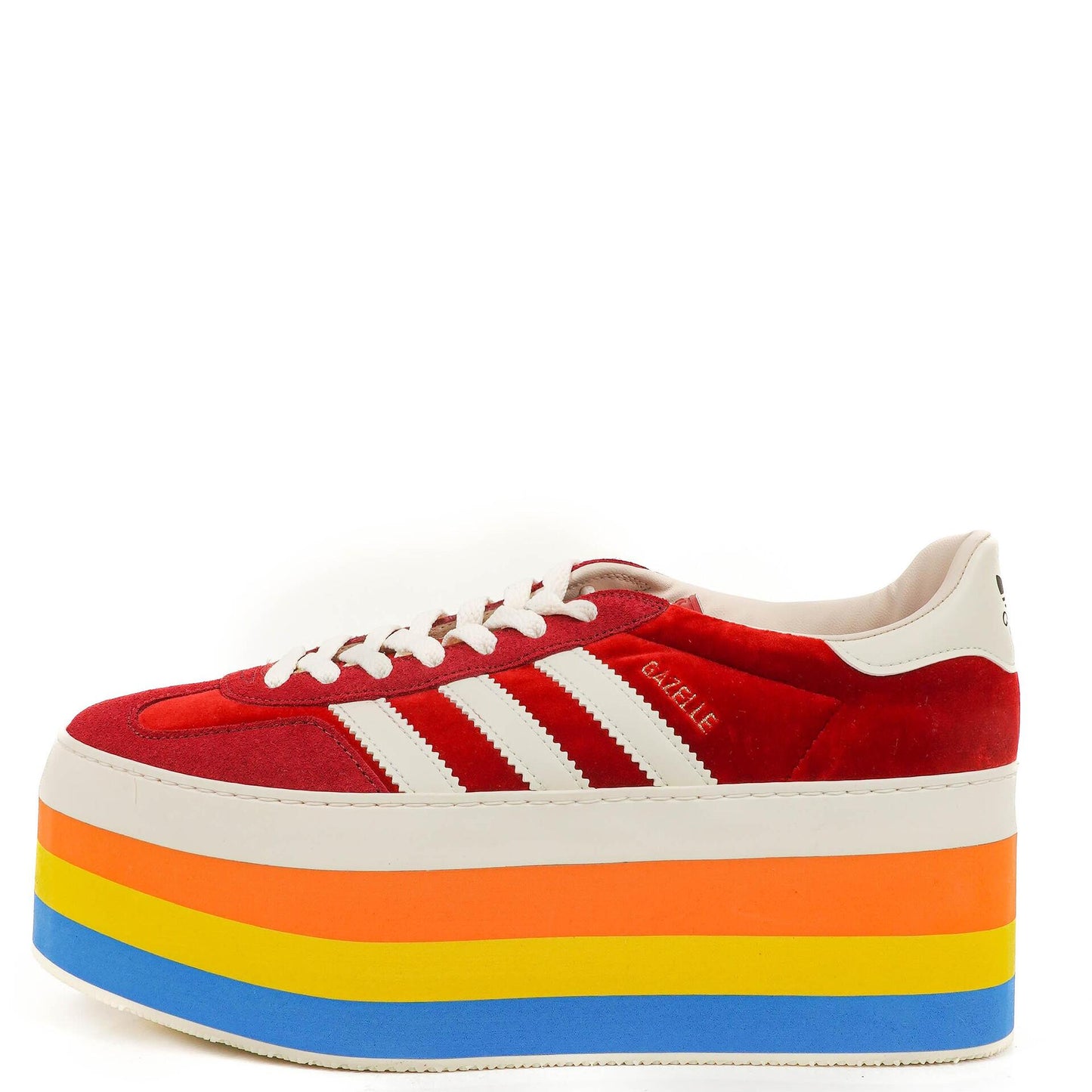 The Gucci x Adidas Gazelle Platform Red