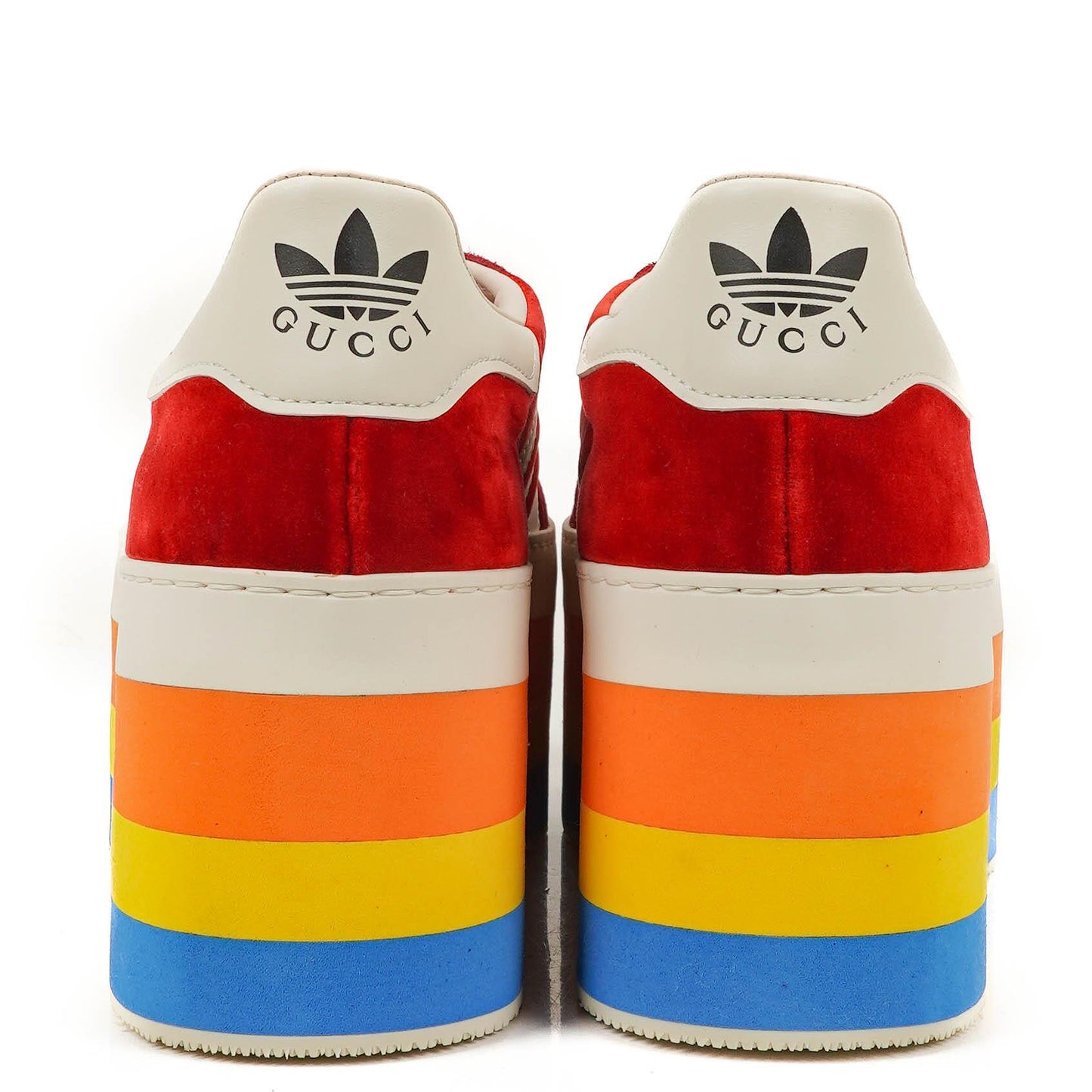 The Gucci x Adidas Gazelle Platform Red