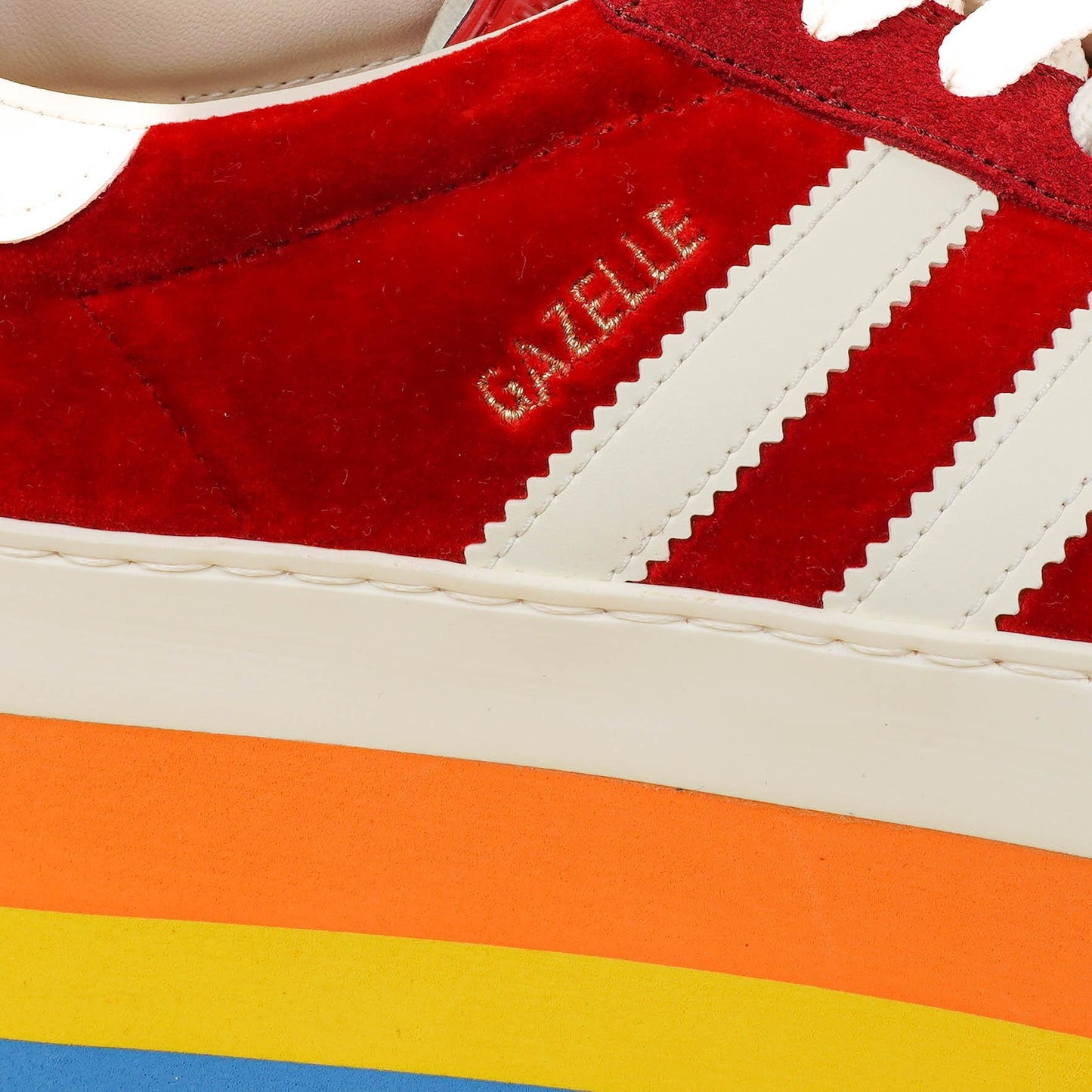 The Gucci x Adidas Gazelle Platform Red