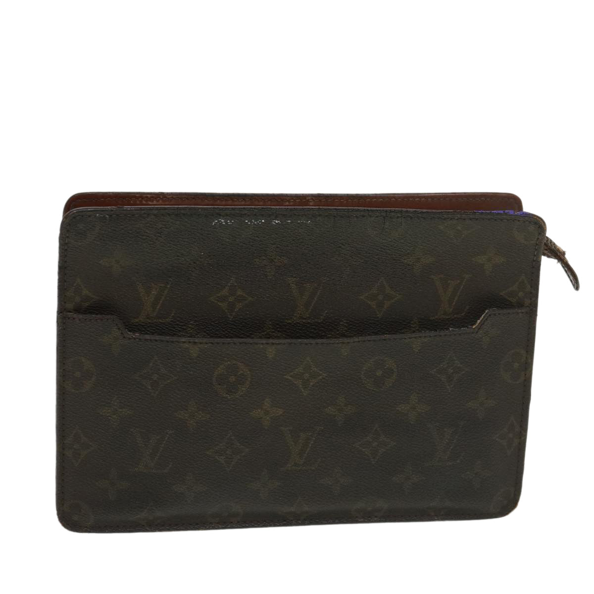 LOUIS VUITTON Monogram Pochette Homme Clutch Bag M51795 LV ti983