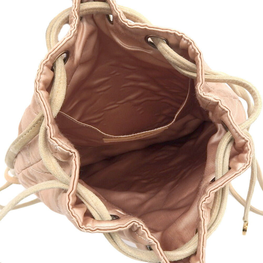 Chanel Satin Logo Backpack Classic Flap