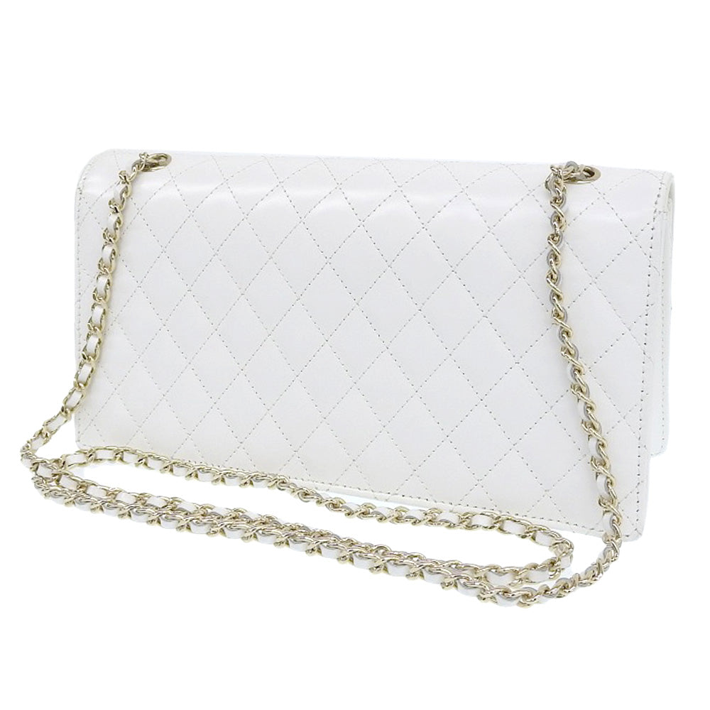 Chanel Leather Chain Shoulder Bag Classic Flap