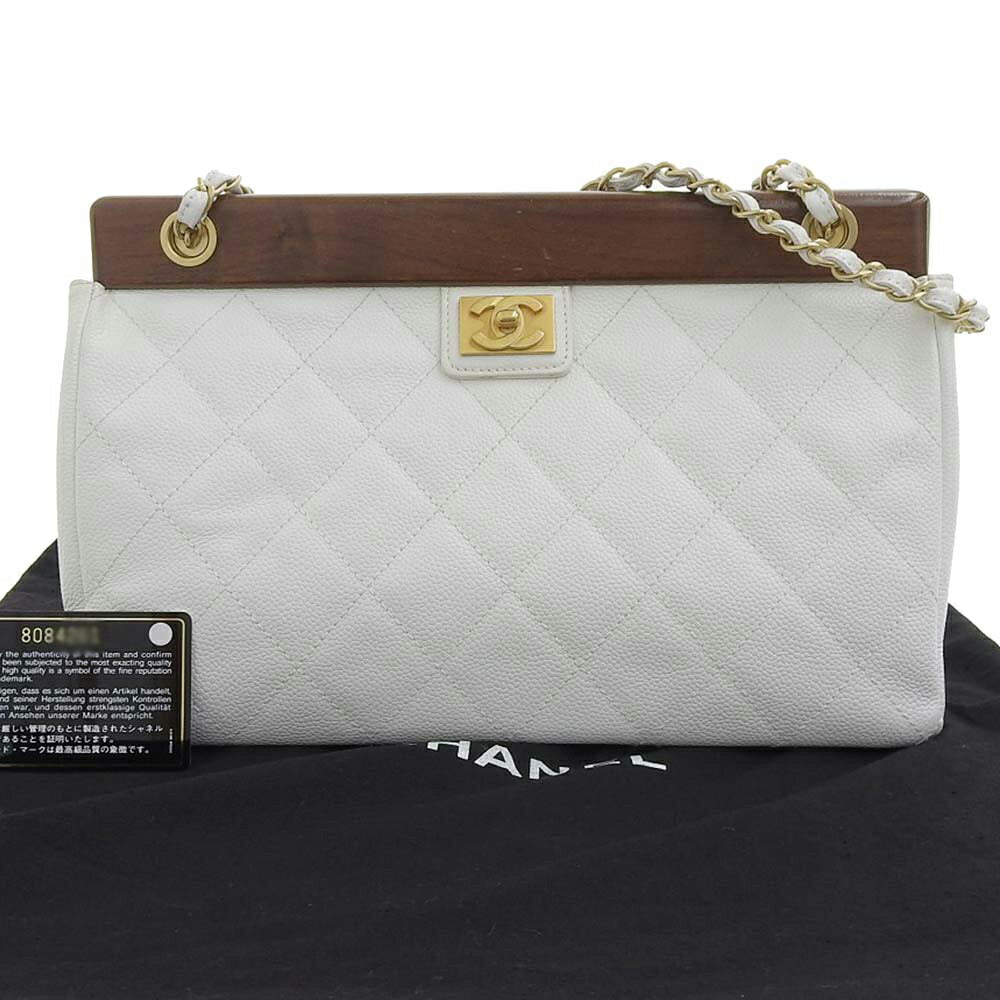 Chanel Caviar Skin Shoulder Bag Classic Flap