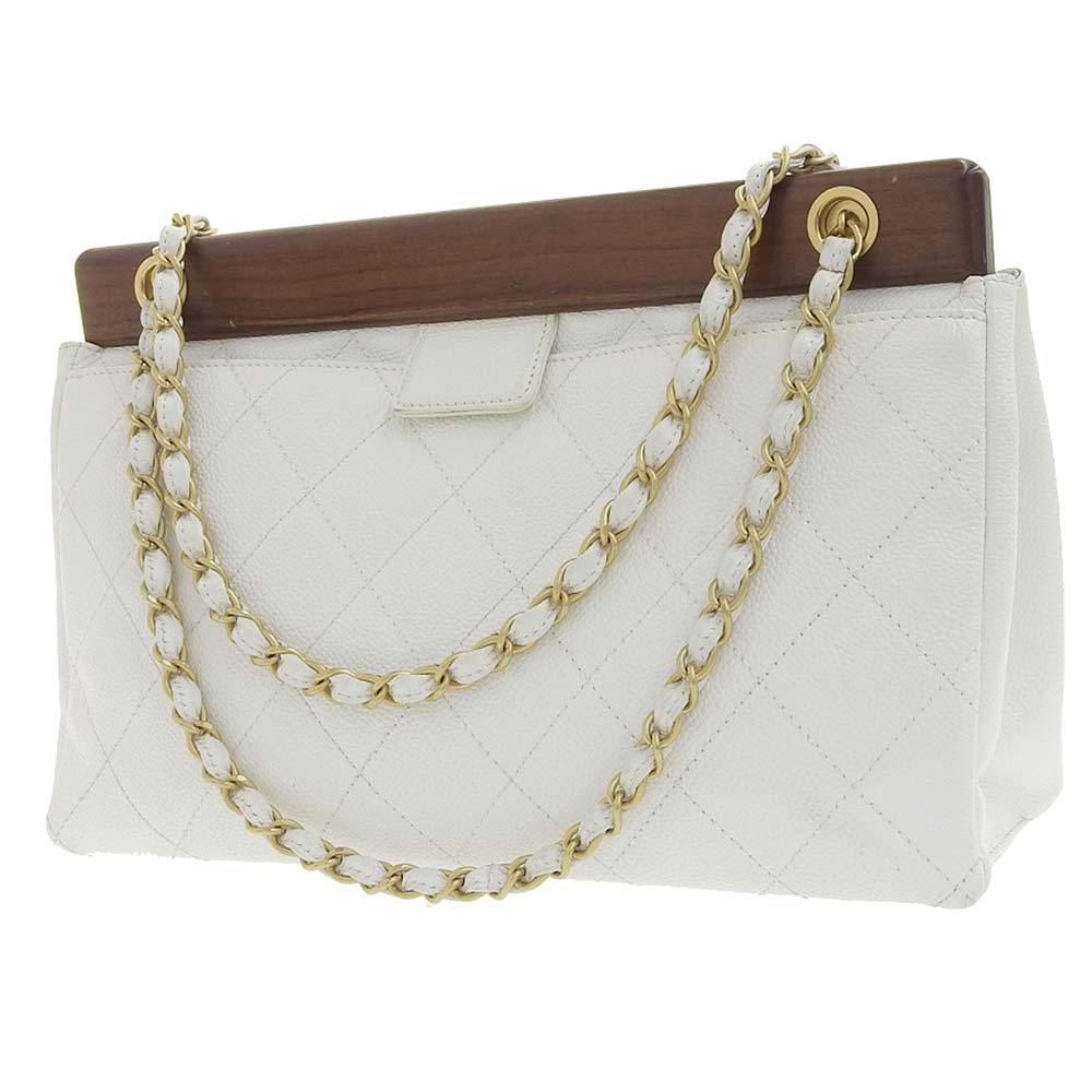 Chanel Caviar Skin Shoulder Bag Classic Flap