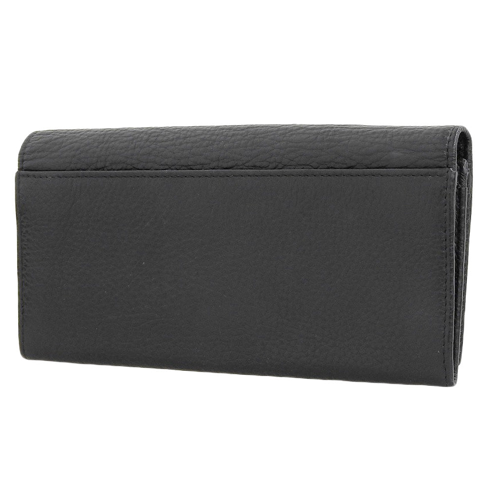 Gucci Leather Bifold Long Wallet Black