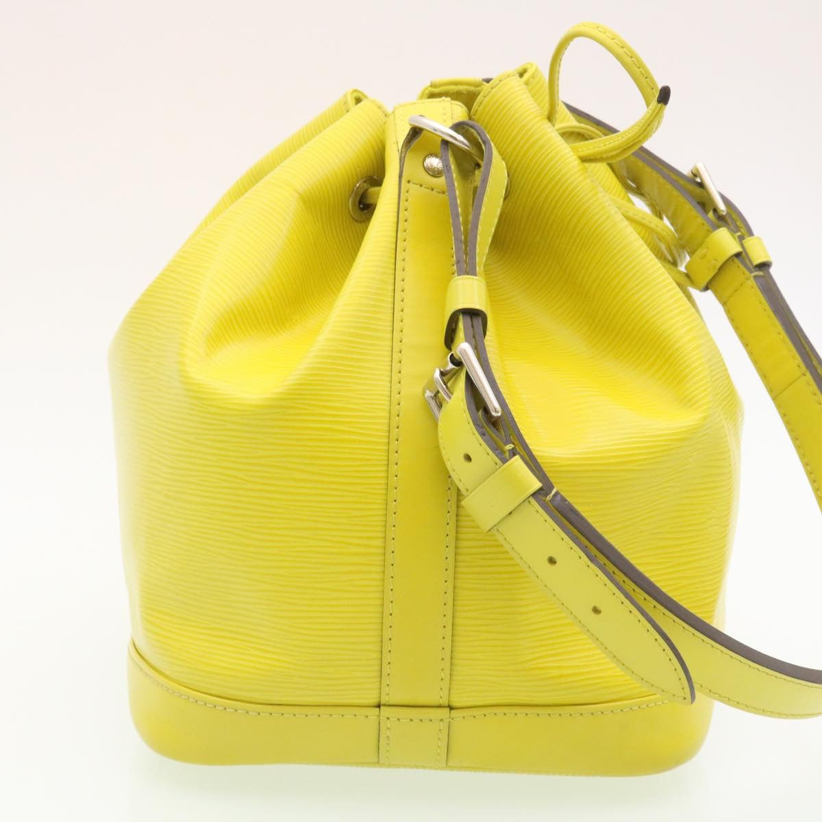 LOUIS VUITTON Epi Petit Noe Shoulder Bag Yellow Pistache M40969 LV Auth tp041