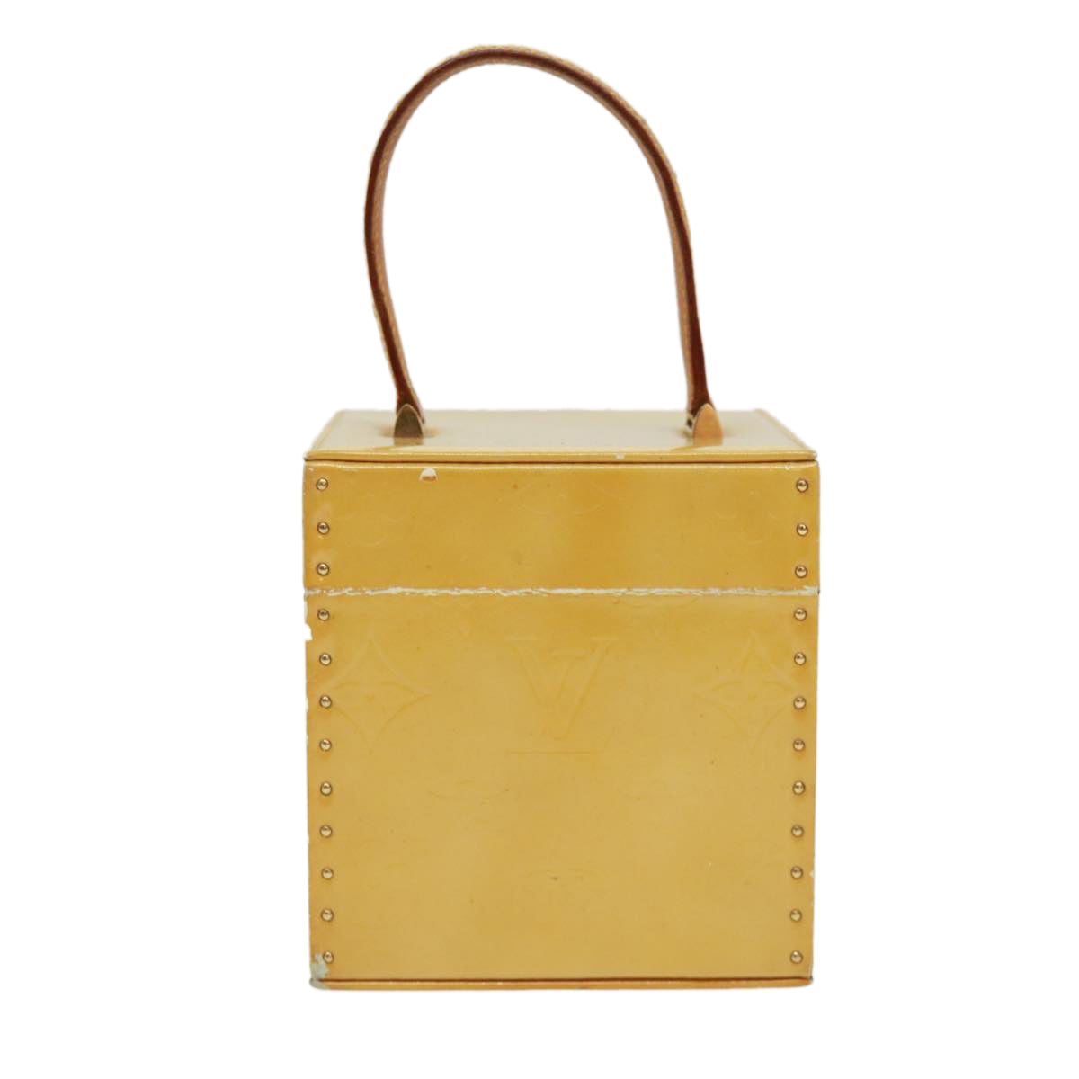 LOUIS VUITTON Monogram Vernis Bleecker Cosmetic Pouch Beige Auth tp501 Clutch