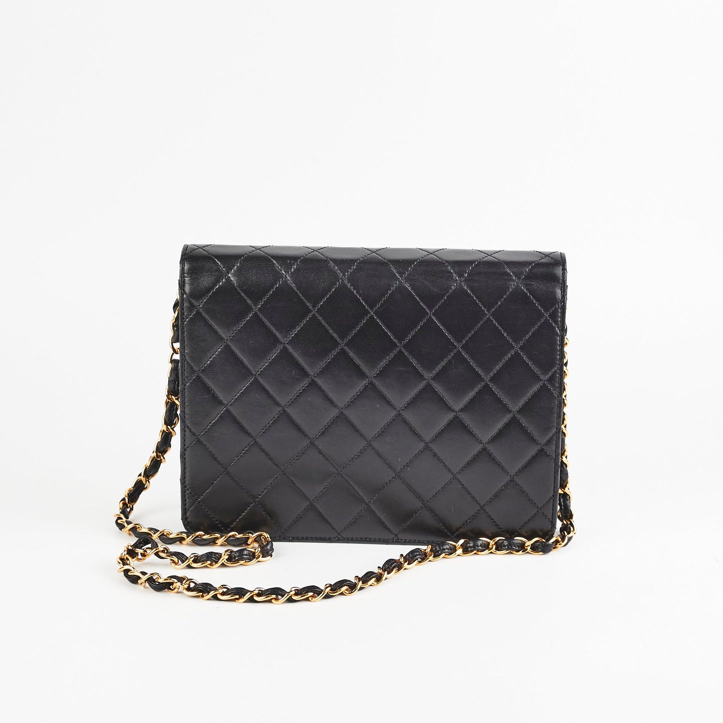 ITEM 29 - Chanel  Square Flap Lambskin Black- Series 5