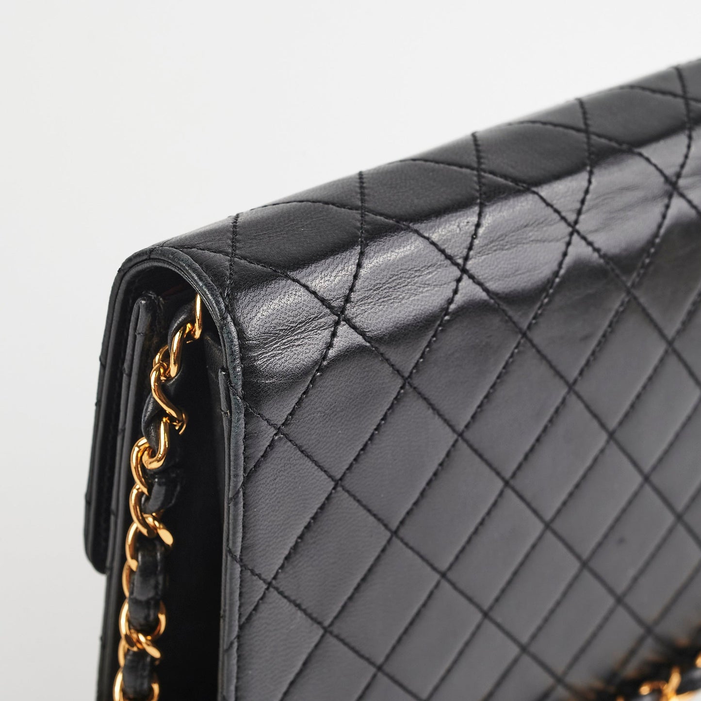 ITEM 29 - Chanel  Square Flap Lambskin Black- Series 5