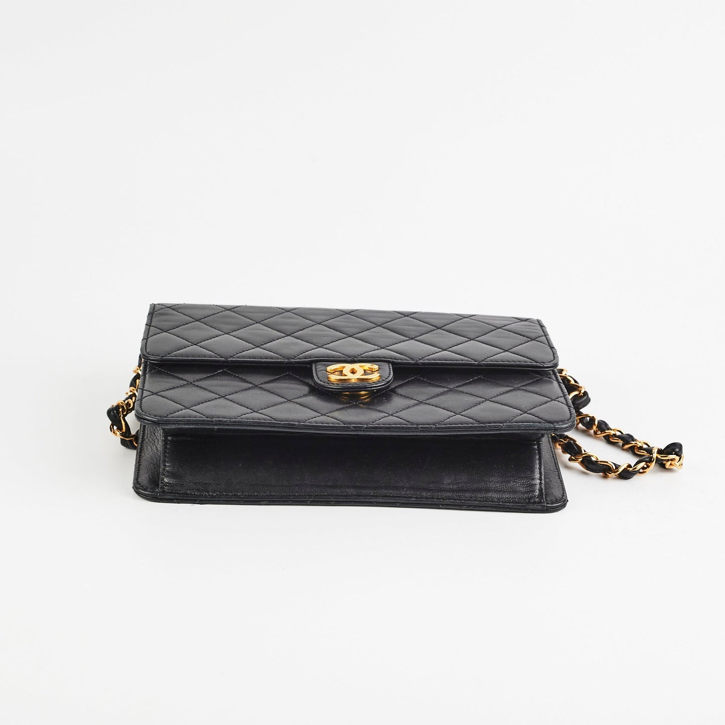 ITEM 29 - Chanel  Square Flap Lambskin Black- Series 5