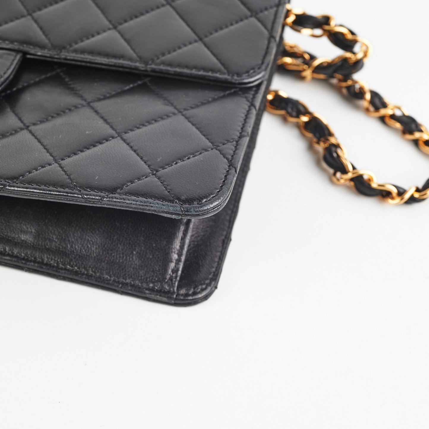 ITEM 29 - Chanel  Square Flap Lambskin Black- Series 5