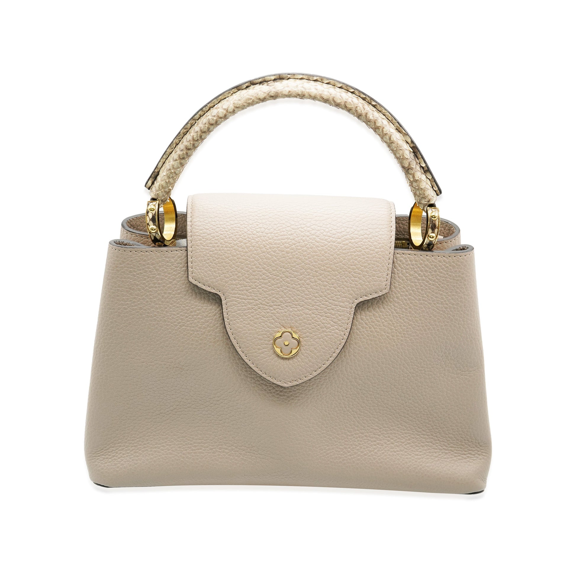 Louis Vuitton Galet Python Taurillon Capucines MM