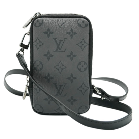 Louis Vuitton Reverse Monogram Eclipse Canvas Double Phone Pouch NM