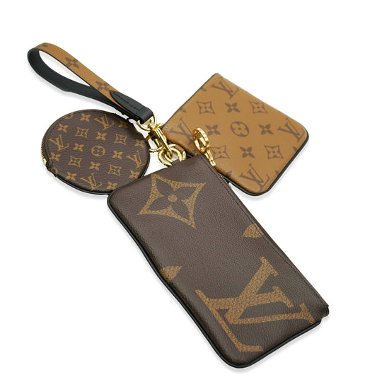 Louis Vuitton Reverse Monogram Giant Canvas Trio Pouch