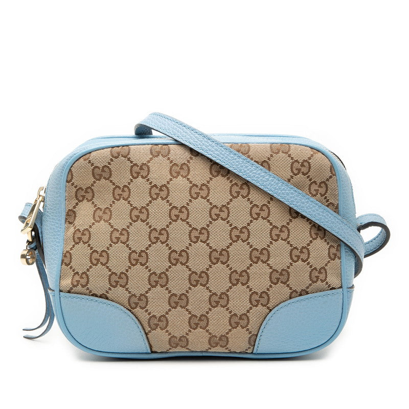 Gucci GG Canvas Canvas Leather Shoulder Bag