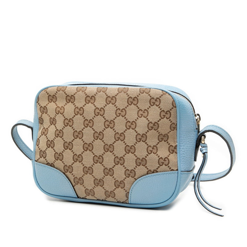 Gucci GG Canvas Canvas Leather Shoulder Bag