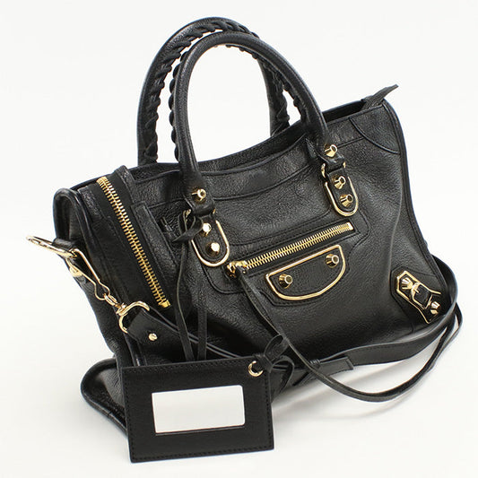 BALENCIAGA 432831 2WAY Handbag leather black Women