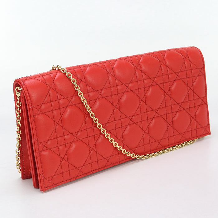 Dior Shoulder Bag Canage Lady Dior ChainShoulder Bag lambskin black Women