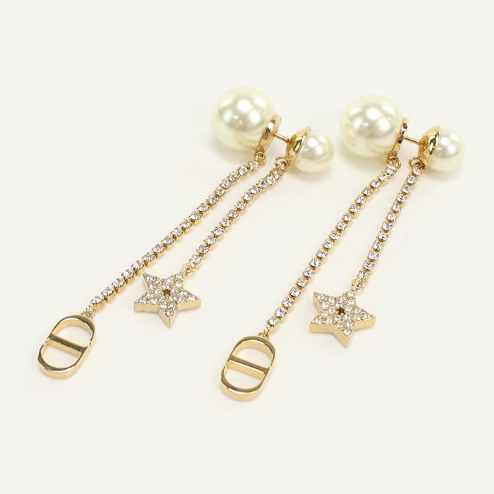 Dior E1270TRICY_D301 Dior Tribal Pierce Pierce metal/Resin pearl gold Women