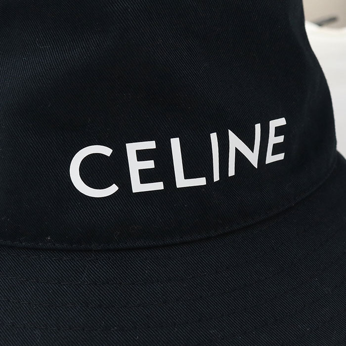 CELINE 2AU5B968P bucket hat/cotton 100% black unisex