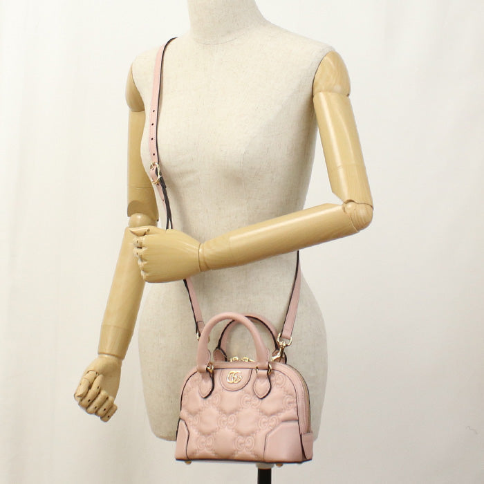 GUCCI 727793 UM8HG 5941 Handbag GG matelasse 2WAY handbag leather pink Women