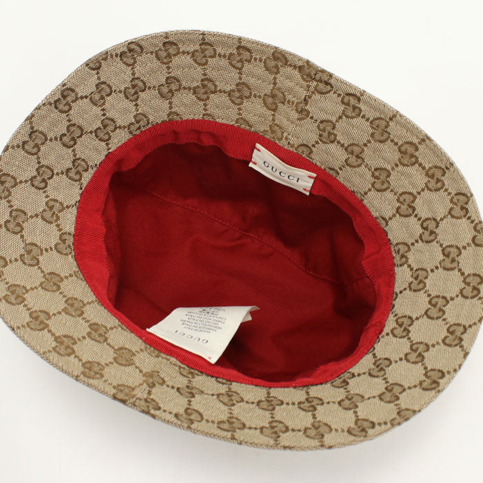 GUCCI 411790 Original GG fedora hat Chilled license Other hats beige Kids