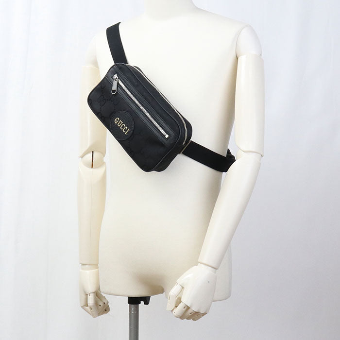GUCCI 631341 Belt bag Off the grid body bag Nylon black mens