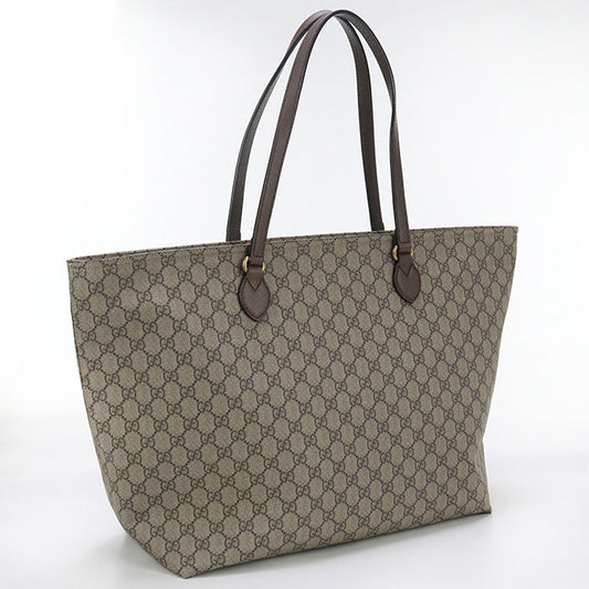 GUCCI 547974 K5I5T 8358 GG Supreme Tote Bag Canvas/leather beige Women