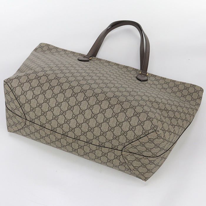 GUCCI 547974 K5I5T 8358 GG Supreme Tote Bag Canvas/leather beige Women