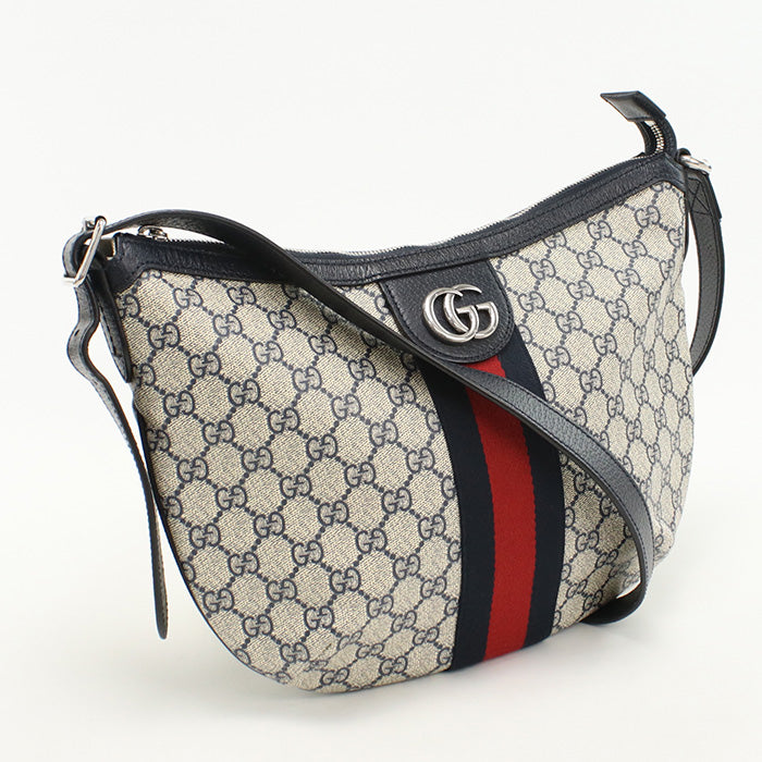 GUCCI 598125 Ofidia medium Shoulder Bag GG Supreme Navy mens(unisex)