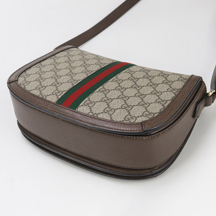 GUCCI 601044 Ofidia Diagonal Shoulder Bag GG Supreme beige Women