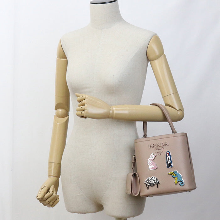 PRADA 1BA217 2ERX F0236 Saffiano PRADA Panniers Handbag leather pink Women