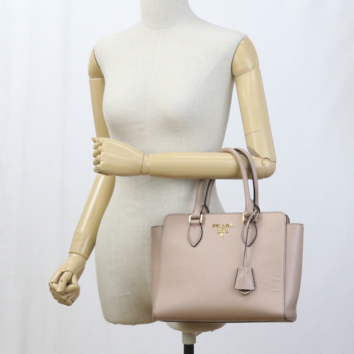 PRADA 2WAY handbag Handbag Shoulder bag leather Pink Women