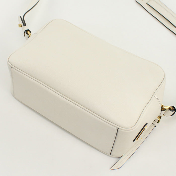 PRADA 1BH089 Shoulder Bag Grey Scarf Shoulder Bag leather white Women