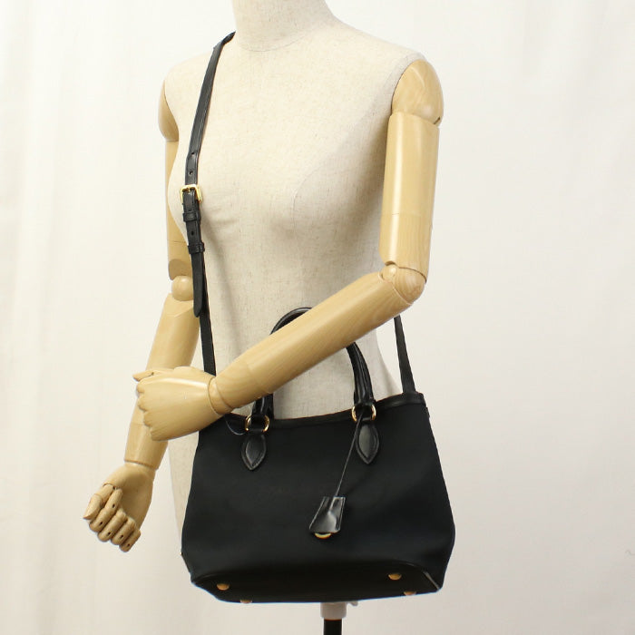 PRADA 1BA172 UCW F0002 2WAY Tote Bag canvas black Women