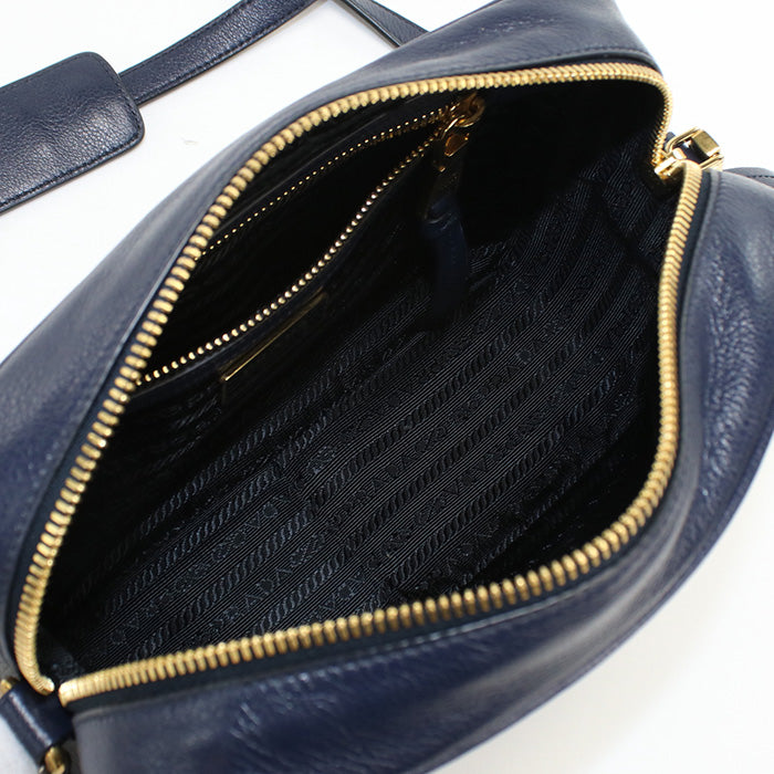 PRADA 1BH089 2EBJ F0216 Small  Calfskin/Small Shoulder Bag navy Women