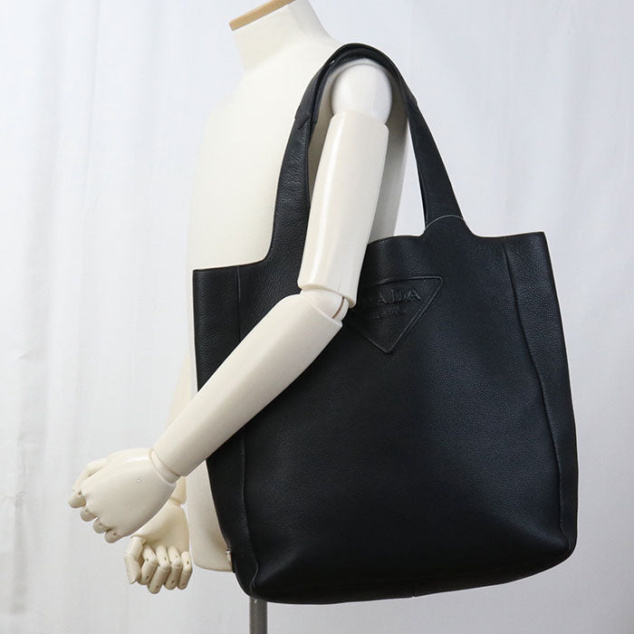 PRADA 2VG092 Tote Bag leather black mens