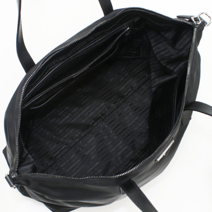 PRADA 2VG024 2WAY Tote Bag Nylon black mens