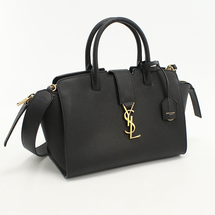 SAINT LAURENT 436832 Handbag Monogram Saint Laurent Downtown 2WAY handbag leather black Women