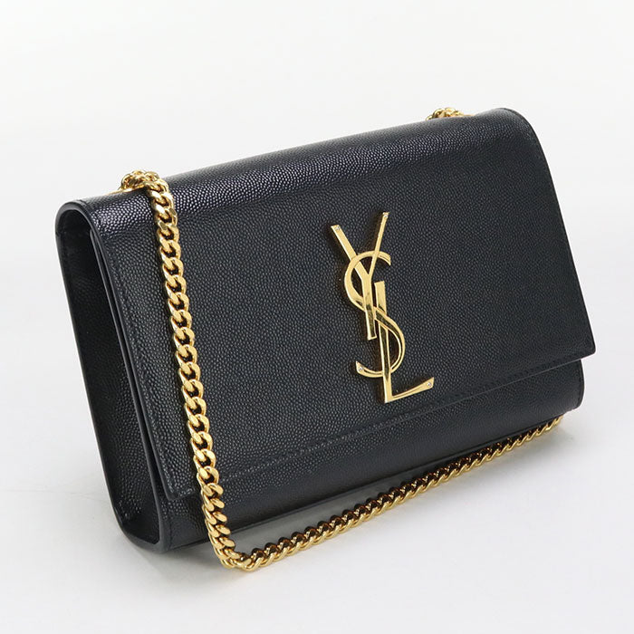 SAINT LAURENT 469390 Small Chain Kate Shoulder Bag Calfskin black Women