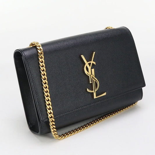 SAINT LAURENT 469390 Small Chain Kate Shoulder Bag Calfskin black Women