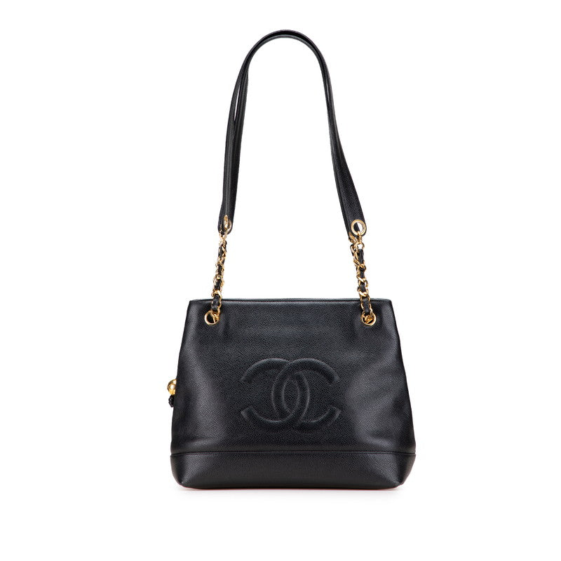 Chanel Coco Mark Caviar Skin Tote Bag