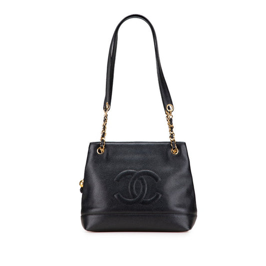 Chanel Coco Mark Caviar Skin Tote Bag