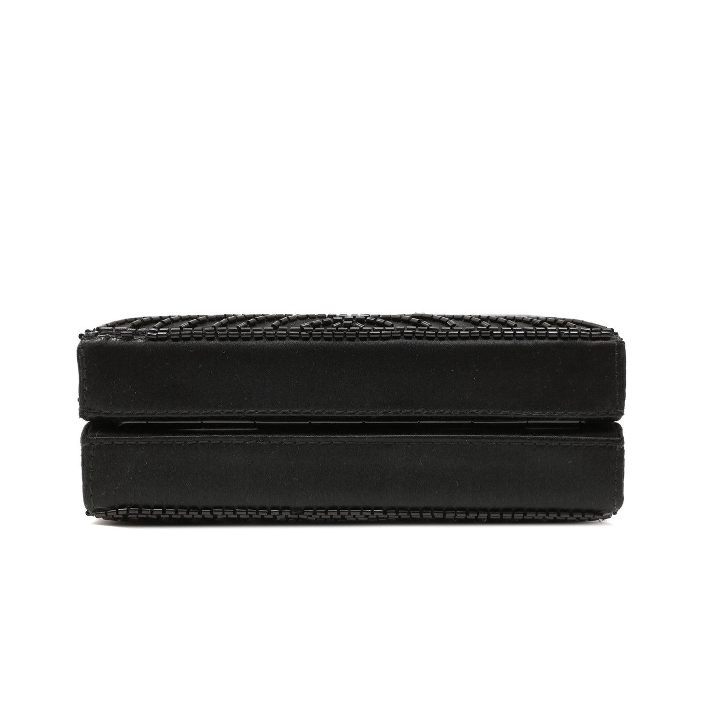 Chanel Black   Beaded Mini Box Evening Bag