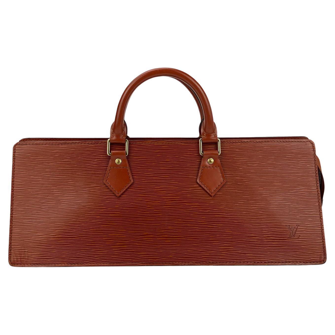 LOUIS VUITTON Brown Epi Sac Triangle Bag