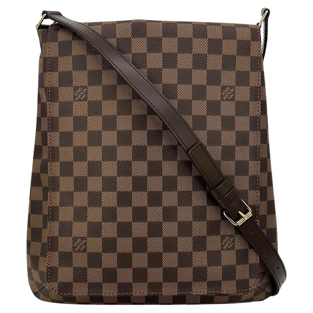 LOUIS VUITTON Damier Ebene M tte Salsa GM Shoulder Bag