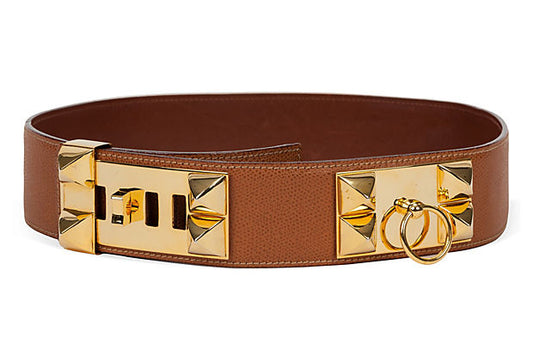 Hermes Collier de Chien Gold Belt