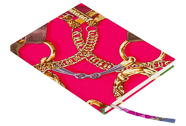 Hermes Brides de Gala Pink Silk Notebook