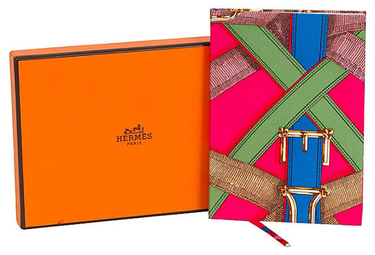 Hermes Pink Brides de Gala Silk Notebook