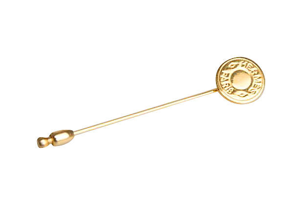 Hermes Gold Clou de Selle Pin